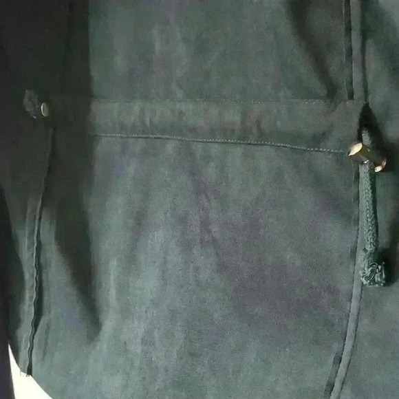 Meg & Margot teal faux  suede jacket size small - Picture 3 of 6